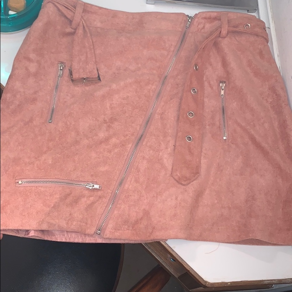 Suede Fashion Nova skirt